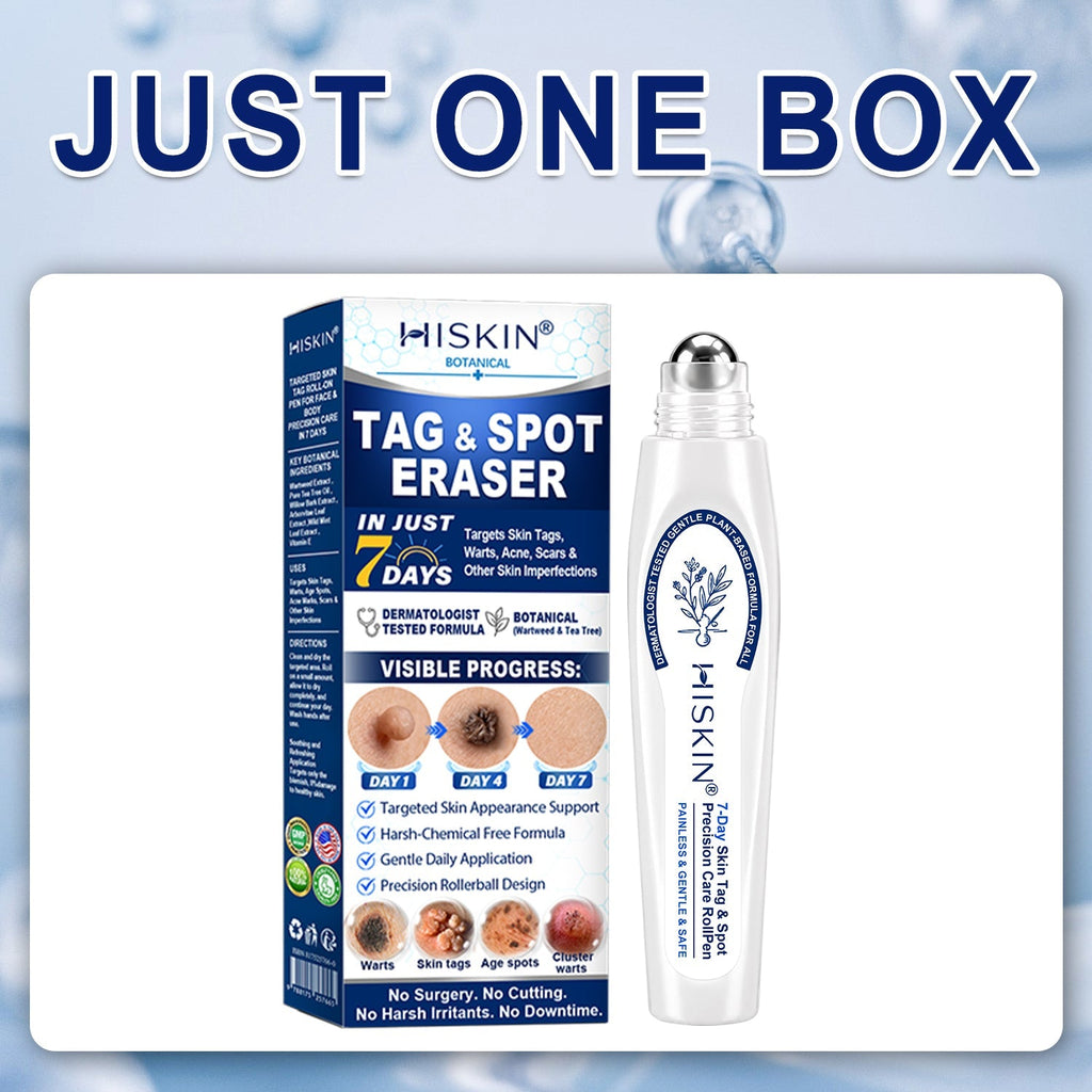 𝐇𝒊𝗦𝙆𝒊𝗡®👩‍⚕️ 𝟕-𝐃𝒂𝘆 𝐒𝗸𝐢𝐧 𝐓𝒂𝗴 & 𝐒𝐩𝙤𝐭 𝐄𝐫𝒂𝐬𝙚𝐫 Painless & Scar-Free Advanced Imperfection Removal Rollerball Pen
