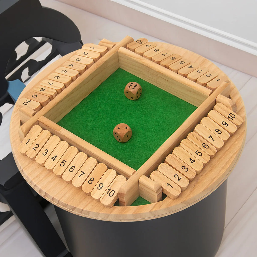 Jeu de retournement rond, jeu de numéros en bois, jeu de dés fermé dans la boîte-jeu de société Parent-enfant, fête de Bar, jeu de jeu de loisirs