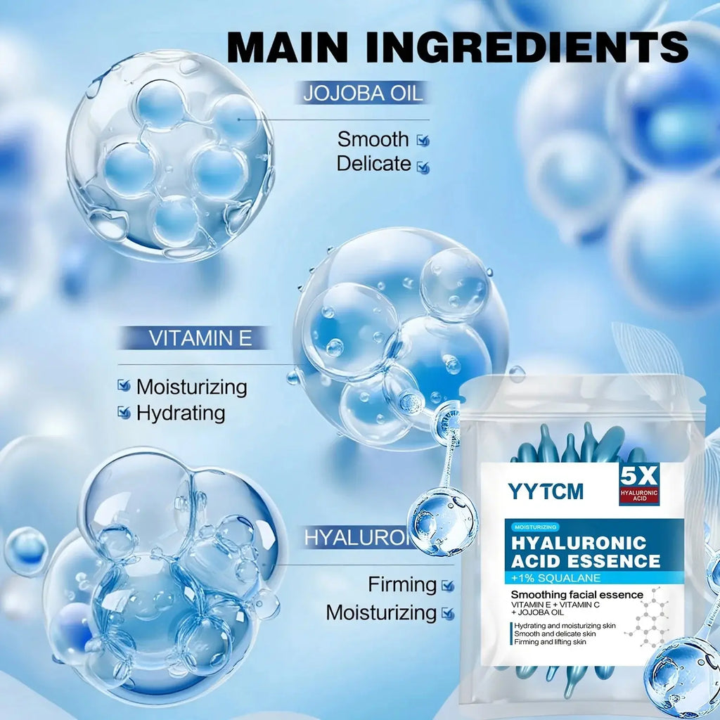 Essence de capsule hydratante profonde d'acide hyaluronique, mylalla cacyra