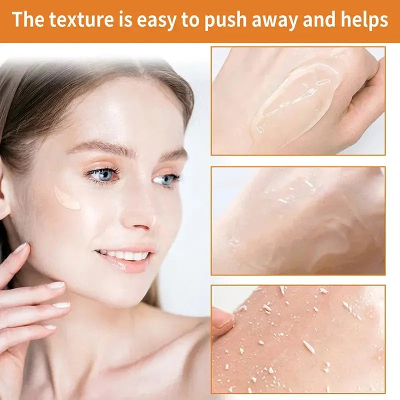 Gel  gommage doux pour le visage, Gel nettoyant pour le corps, mylalla cacyra